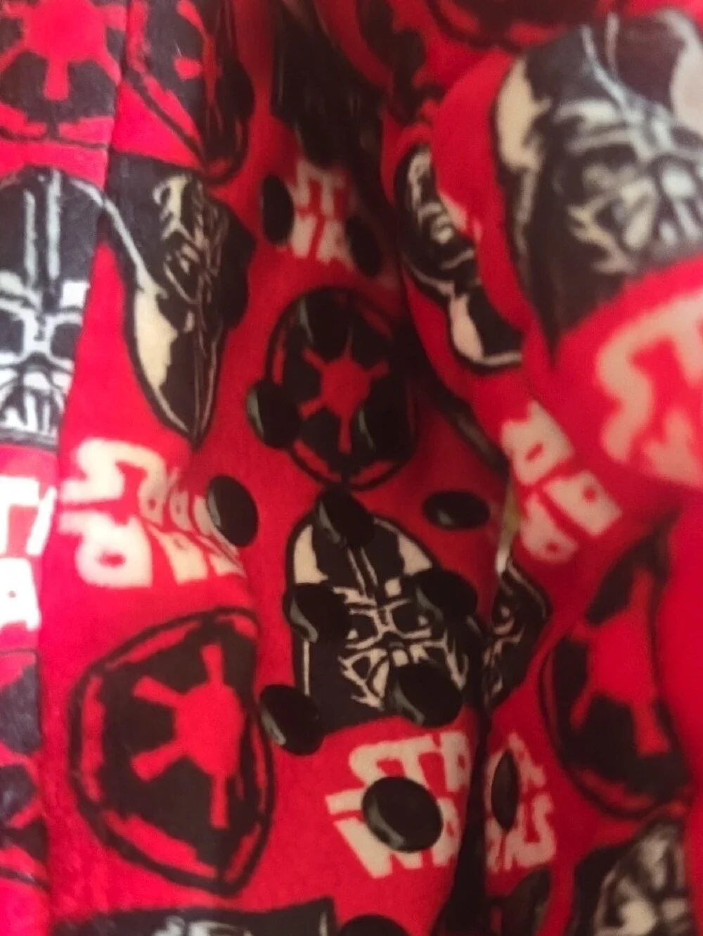 Star Wars Red & Black Darth Vader Fuzzy Slipper Socks for Kids